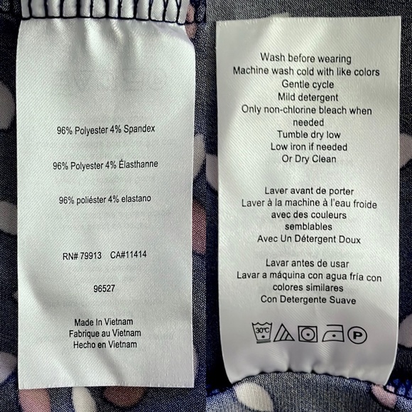 MOTHERHOOD Maternity Wrap Dress with Petal Patterns of Pink & Dark PeachㅣSz L - Picture 13 of 14